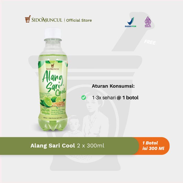 Alang Sari Cool Jeruk Nipis 2x300ml - Mencegah Sariawan Panas Dalam Reda
