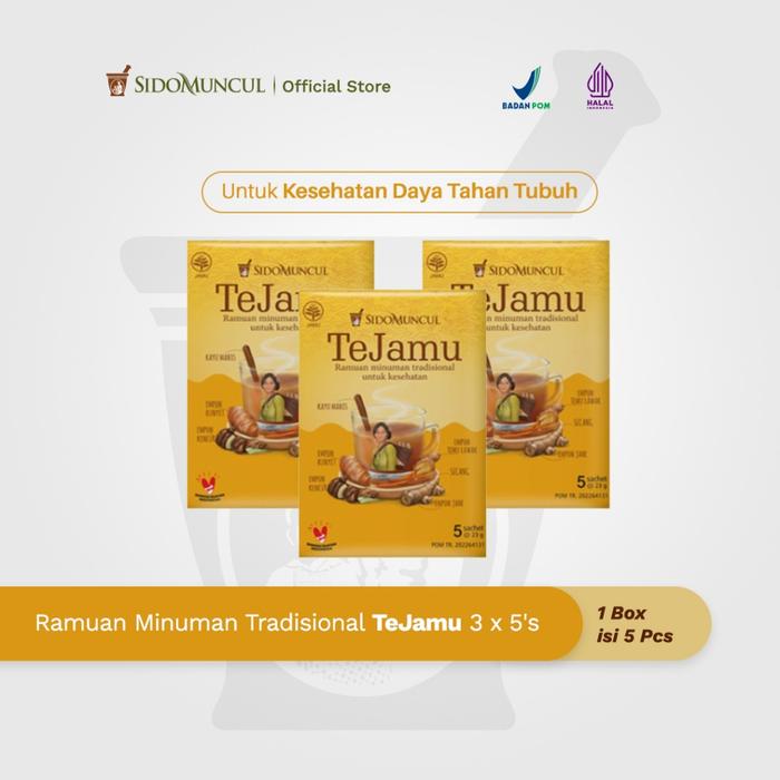 TeJamu Traditional Herbal Drink Blend, 3 × 5 Sachets – Immune Health