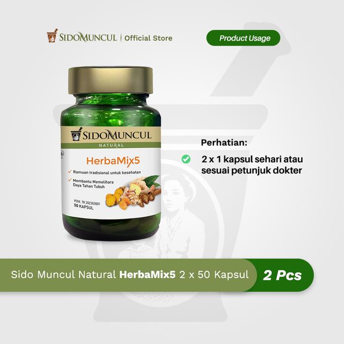 Sido Muncul Natural HerbaMix5 (2 bottles) - Natural Herbal Remedy
