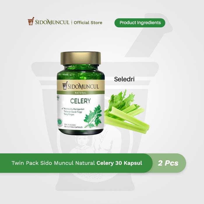 Twin Pack Sido Muncul Celery 30 Kapsul Menurunkan Darah Tinggi