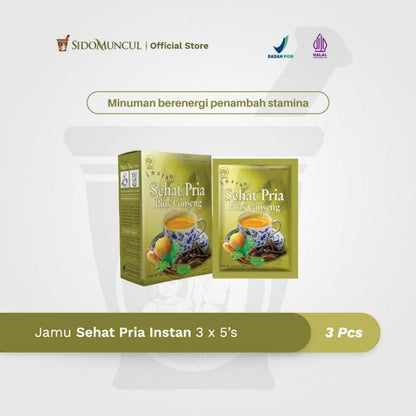 Instant Men's Healthy Herbal Drink 3x5's - Maintains Immune Health