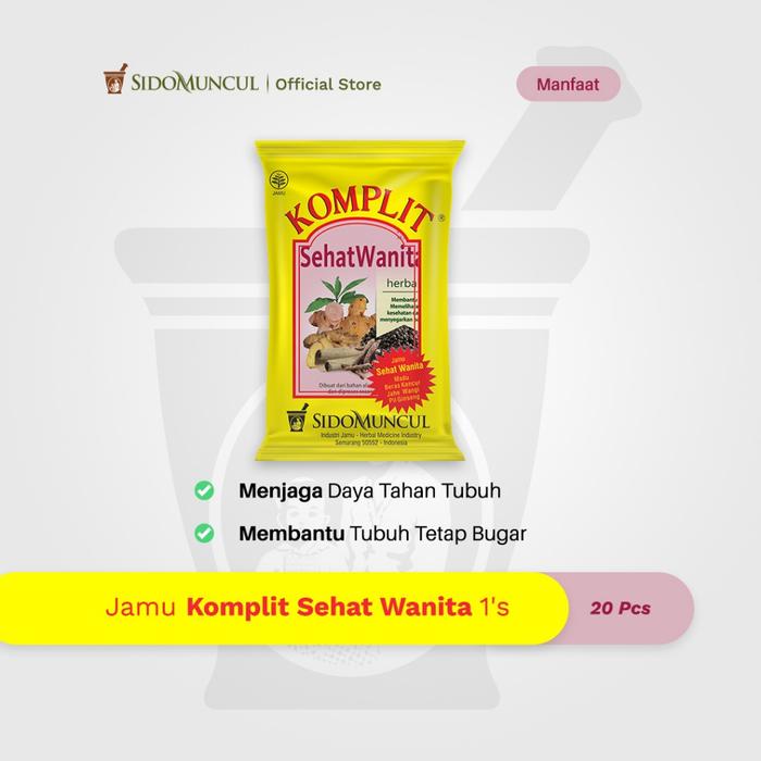 Jamu Komplit Sehat Wanita 20's - Daya Tahan Kencur Ginseng Madu