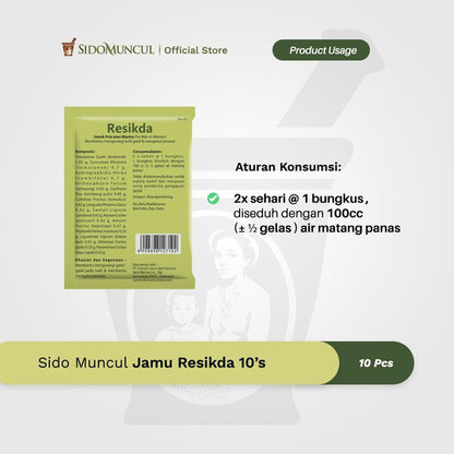 Sido Muncul Jamu Resikda 10's - Obat Herbal Gatal dan Bisul