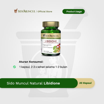 Sido Muncul Libidione 30 Capsules - Helps Maintain Male Stamina and Traditionally Used to Help Blood Circulation