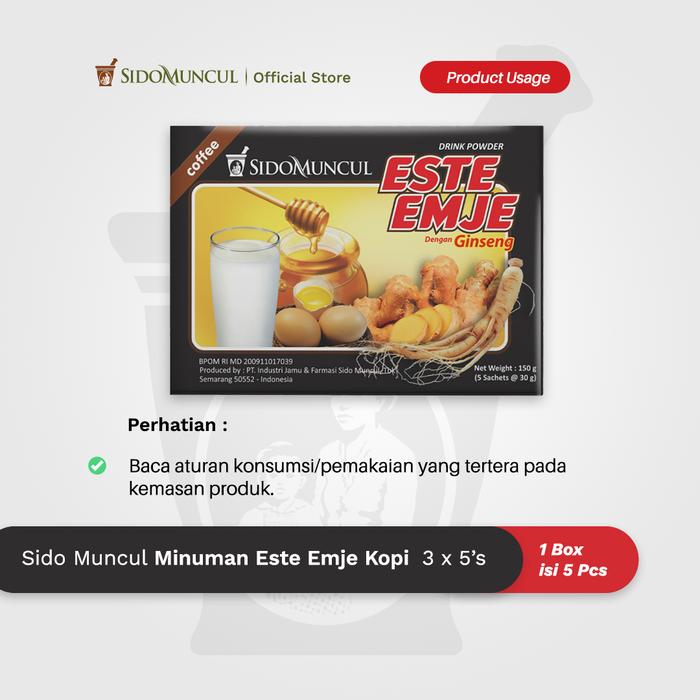 Sido Muncul Minuman Este Emje Kopi 3x5's - Menghangatkan Tubuh