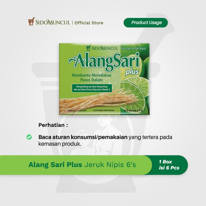 Alang Sari Plus Lime 3x6's - Prevents Mouth Ulcers & Internal Heat