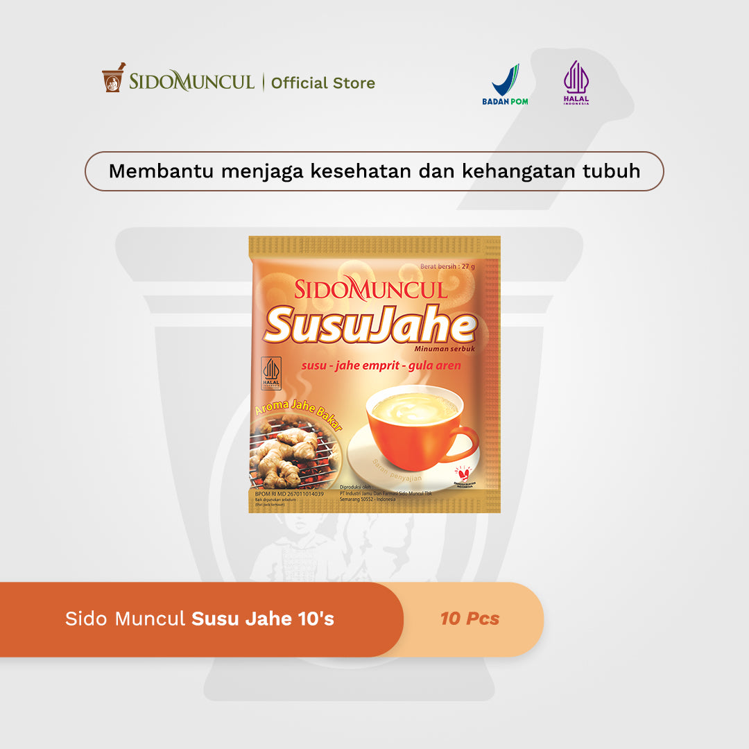 Sido Muncul Ginger Milk Drink 10's - Warms the Body