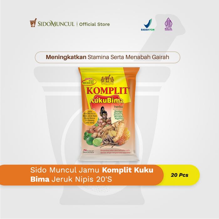 Sido Muncul Jamu Komplit Kuku Bima Lime 20's - Men's Stamina