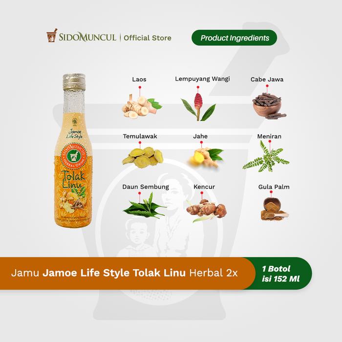 Jamu Jamoe Lifestyle Tolak Linu Herbal Remedy for Easing Aches and Joint Pain 2x