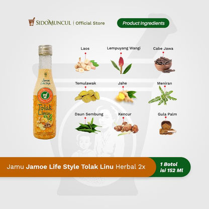 Jamu Jamoe Lifestyle Tolak Linu Herbal Remedy for Easing Aches and Joint Pain 2x