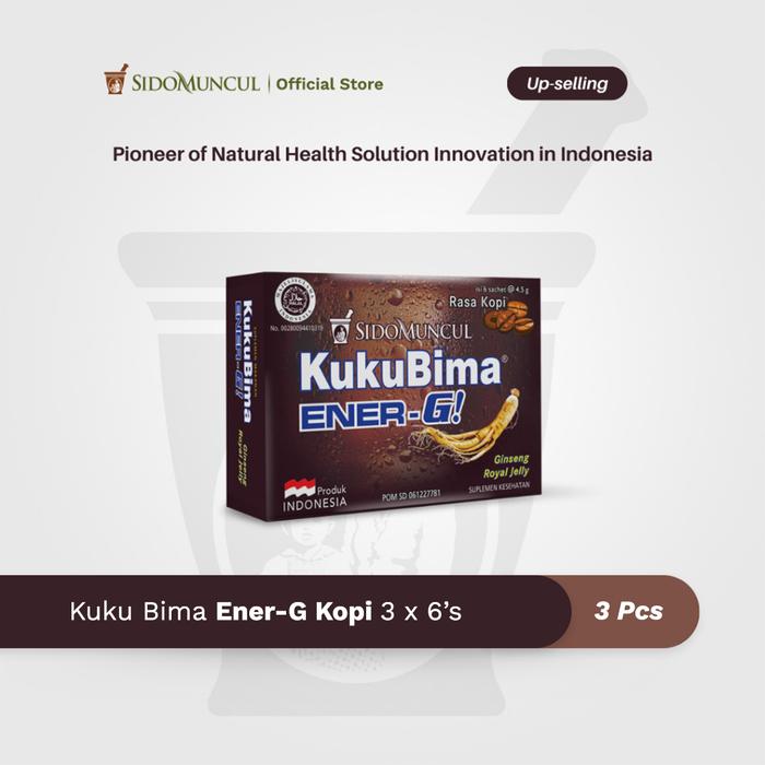Kuku Bima Ener-G Kopi 3x6's - Minuman Berenergi Penambah Stamina