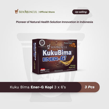 Kuku Bima Ener-G Kopi 3x6's - Minuman Berenergi Penambah Stamina