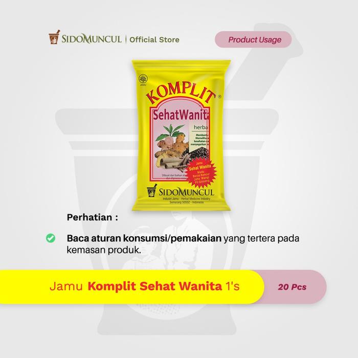 Jamu Komplit Sehat Wanita 20's - Daya Tahan Kencur Ginseng Madu