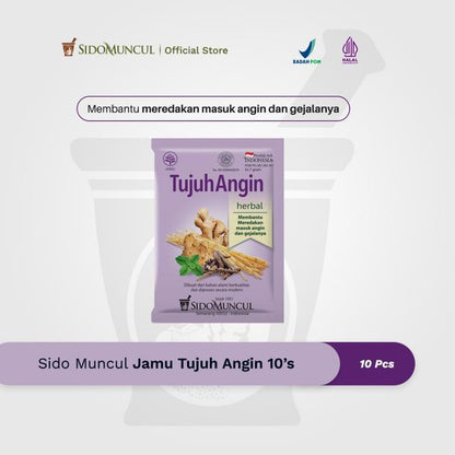 Sido Muncur Jamu Tujuh Angin 10's - Herbal for Fever and Common Cold