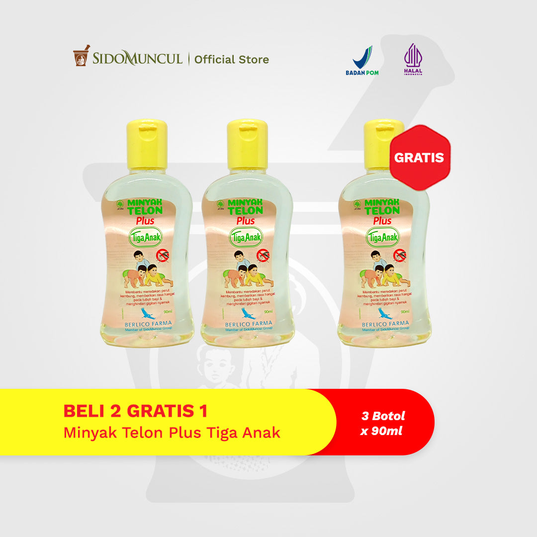 [BUY 2 GET 1] Tiga Anak Plus Telon Oil 90 mL