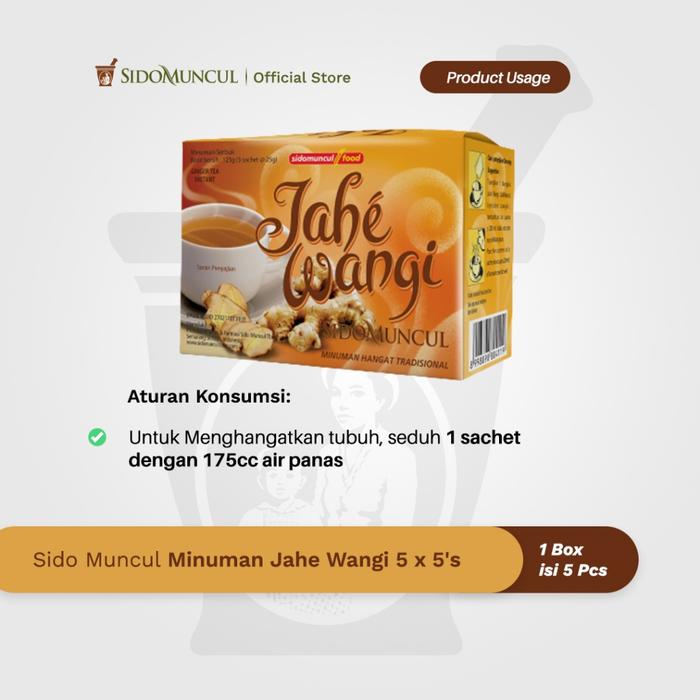 Sido Muncul Minuman Jahe Wangi 5x5's - Membantu Menghangatkan Badan