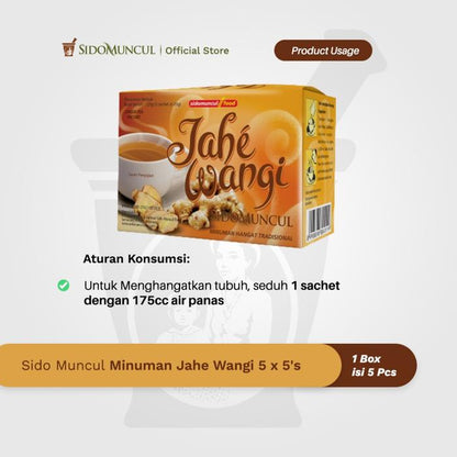 Sido Muncul Minuman Jahe Wangi 5x5's - Membantu Menghangatkan Badan