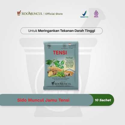 Sido Muncul Jamu for High Blood Pressure, 10 Sachets – Helps Relieve High Blood Pressure