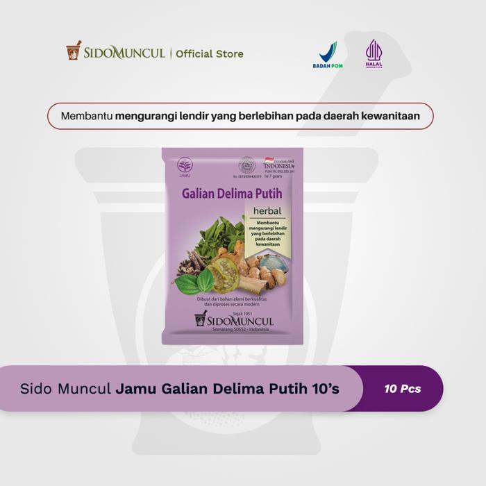 Sido Muncul Jamu Galian Delima Putih 10's - Keputihan Wanita