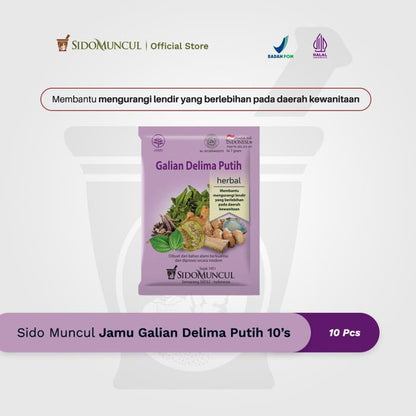 Sido Muncul Jamu Galian Delima Putih 10's - Keputihan Wanita
