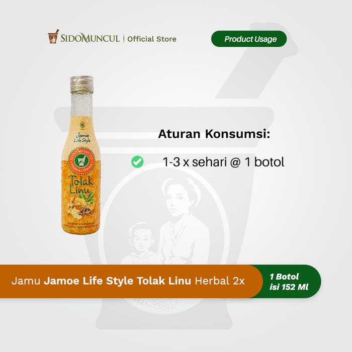 Jamu Jamoe Lifestyle Tolak Linu Herbal Remedy for Easing Aches and Joint Pain 2x