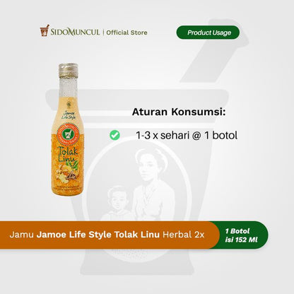 Jamu Jamoe Lifestyle Tolak Linu Herbal Remedy for Easing Aches and Joint Pain 2x