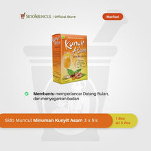 Sido Muncul Turmeric and Tamarind Drink, 3 x 5 sachets – Helps Promote Menstrual Flow