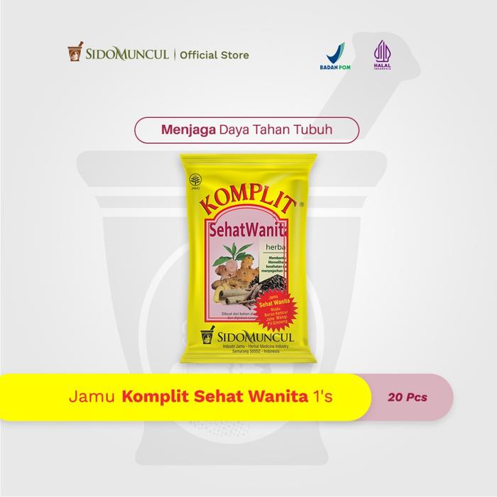 Jamu Komplit Sehat Wanita 20's - Daya Tahan Kencur Ginseng Madu