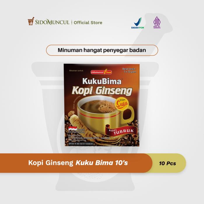 Kopi Ginseng Kuku Bima 10’s - Minuman Hangat Menyegarkan Badan