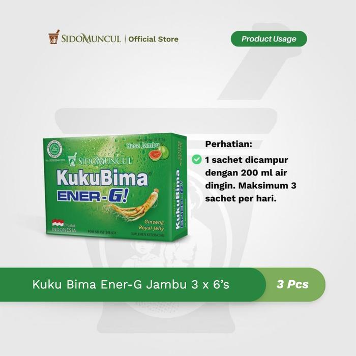 Kuku Bima Ener-G Jambu 3x6's - Minuman Berenergi Penambah Stamina