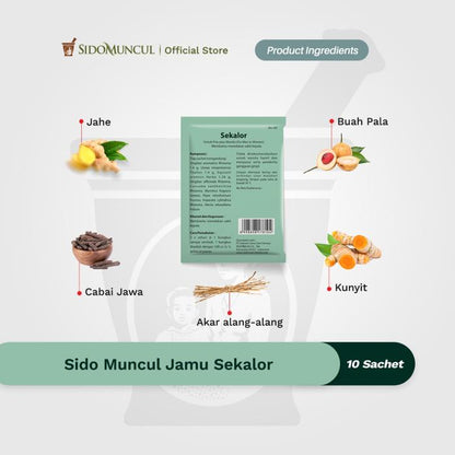 Sido Muncul Jamu Sekalor 10's Herbal - Relieves Headaches