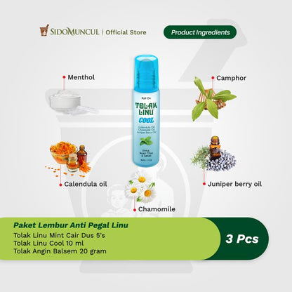Paket Lembur Anti Pegal Linu-Tolak Linu Mint Cair Cool Balsem