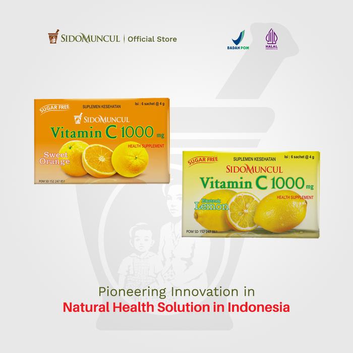 Sido Muncul Vitamin C 1000 mg Sweet Orange Pack (5 Packs)