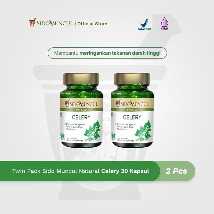 Twin Pack Sido Muncul Celery 30 Kapsul Menurunkan Darah Tinggi