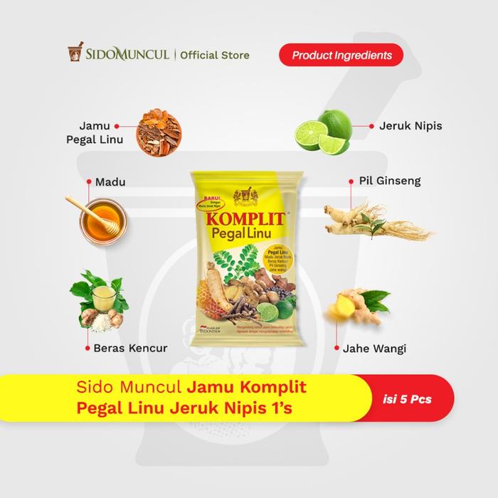 Sido Muncul Jamu Komplit Pegal Linu Jeruk Nipis 20's