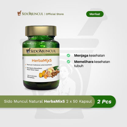 Sido Muncul Natural HerbaMix5 (2 bottles) - Natural Herbal Remedy