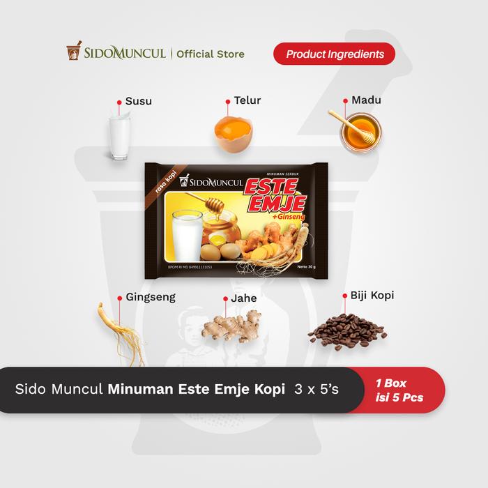 Sido Muncul Minuman Este Emje Kopi 3x5's - Menghangatkan Tubuh