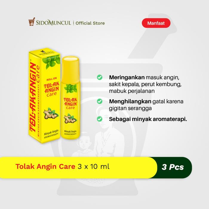Tolak Angin Care 3x10 ml Minyak Angin Aromaterapi - Hilangkan Gatal
