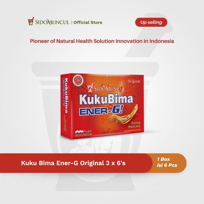 Kuku Bima Ener-G Original 3x6's - Minuman Berenergi Penambah Stamina