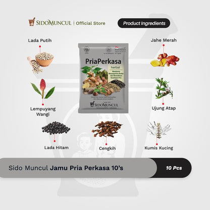 Sido Muncul Jamu Pria Perkasa 10's - Menambah Semangat dan Stamina