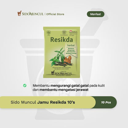 Sido Muncul Jamu Resikda 10's - Obat Herbal Gatal dan Bisul