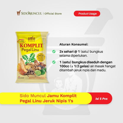 Sido Muncul Jamu Komplit Pegal Linu Jeruk Nipis 20's