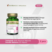 Twinpack Sido Muncul Natural Female Balance 30 Kapsul Kesehatan Wanita