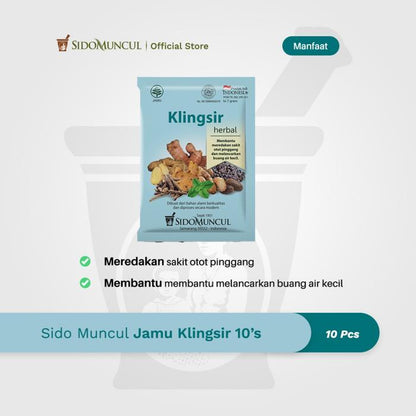 Sido Muncul Klingsir Herbal Medicine, 10 Sachets – Difficulty Urinating, Cold Sweats
