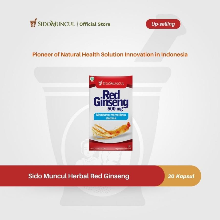 Sido Muncul Herbal Red Ginseng 30’k - Membantu Memelihara Stamina