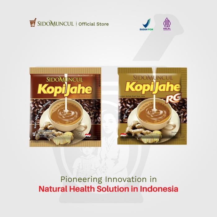 Sido Muncul Minuman Kopi Jahe Rendah Gula 10's - Menghangatkan Badan