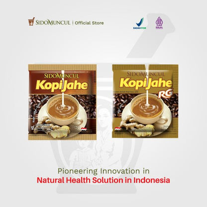 Sido Muncul Minuman Kopi Jahe Rendah Gula 10's - Menghangatkan Badan