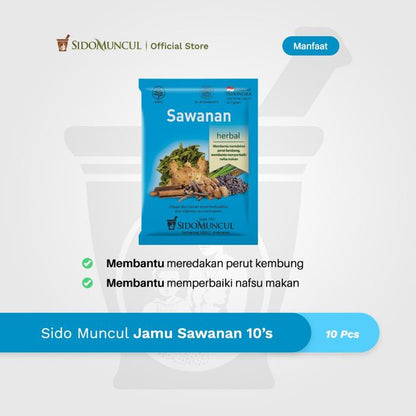 Sido Muncul Sawanan Herbal Remedy, 10 Sachets – for Children and Adults