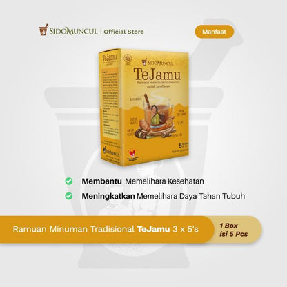 TeJamu Traditional Herbal Drink Blend, 3 × 5 Sachets – Immune Health