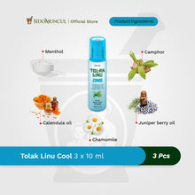 Tolak Linu Cool 3x10 ml - Relieves Joint, Muscle Pain and Aches